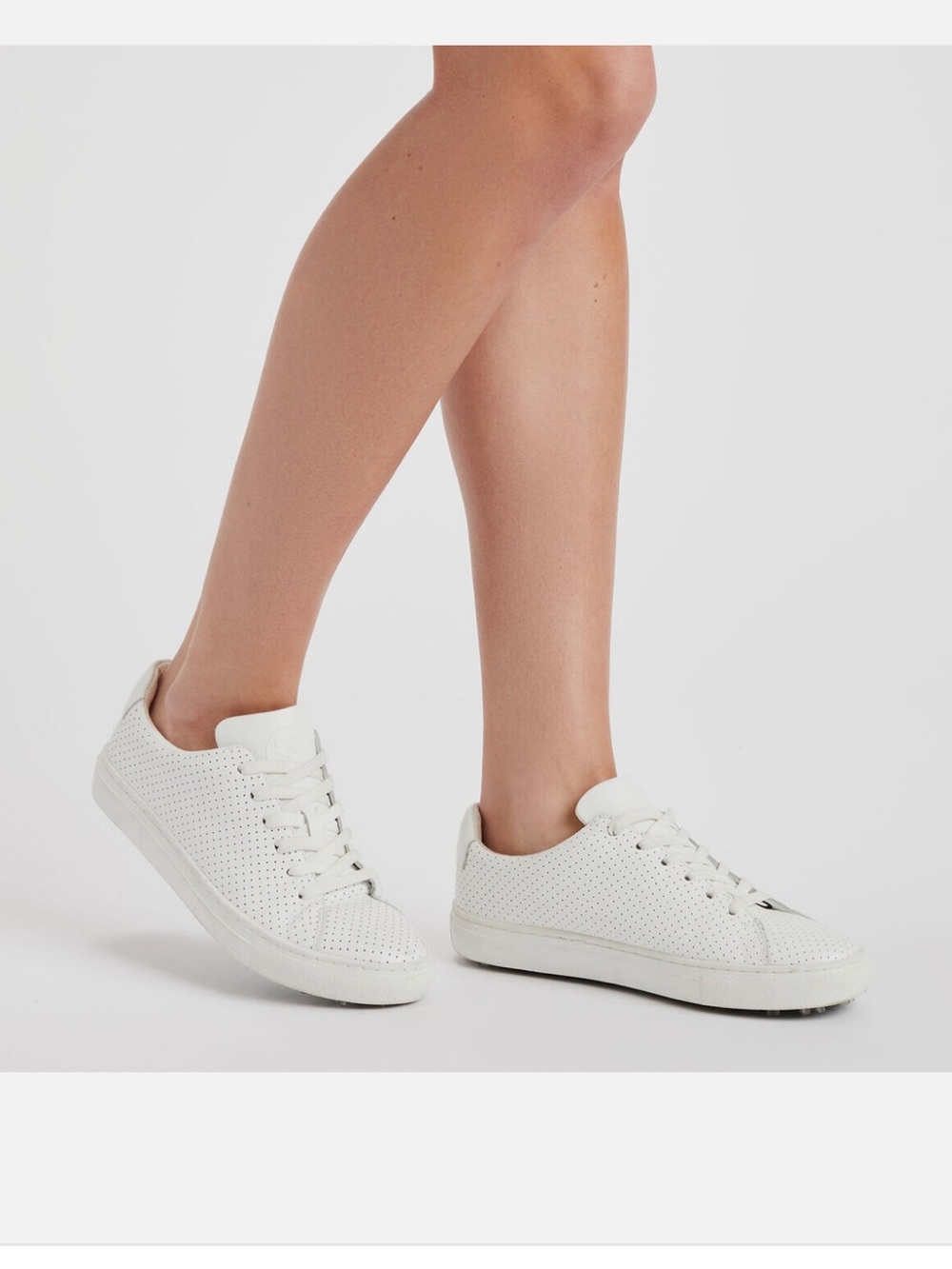 G/FORE Women's White Perf Durf Spikeless Golf Shoes